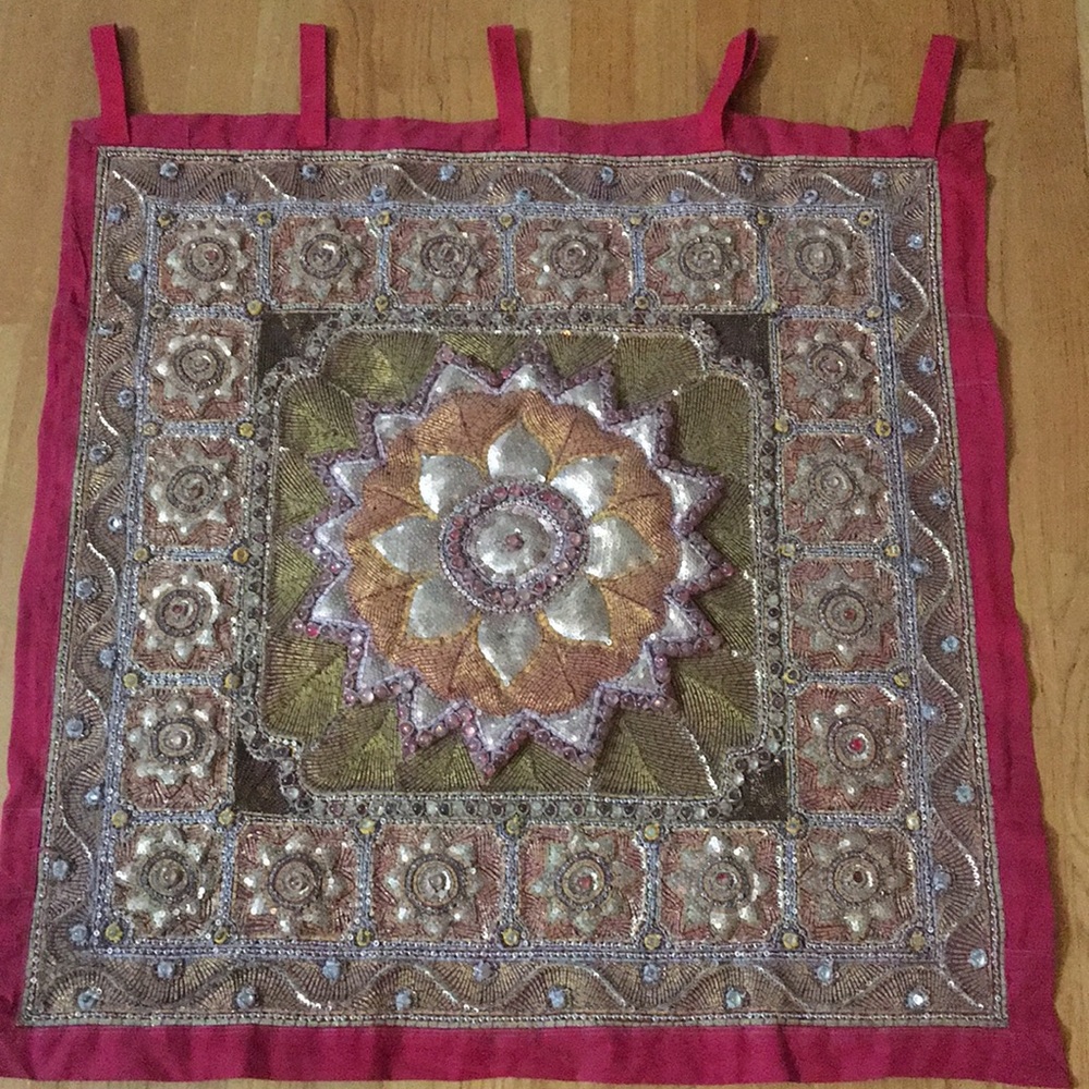 Heavy beaded home wall decor